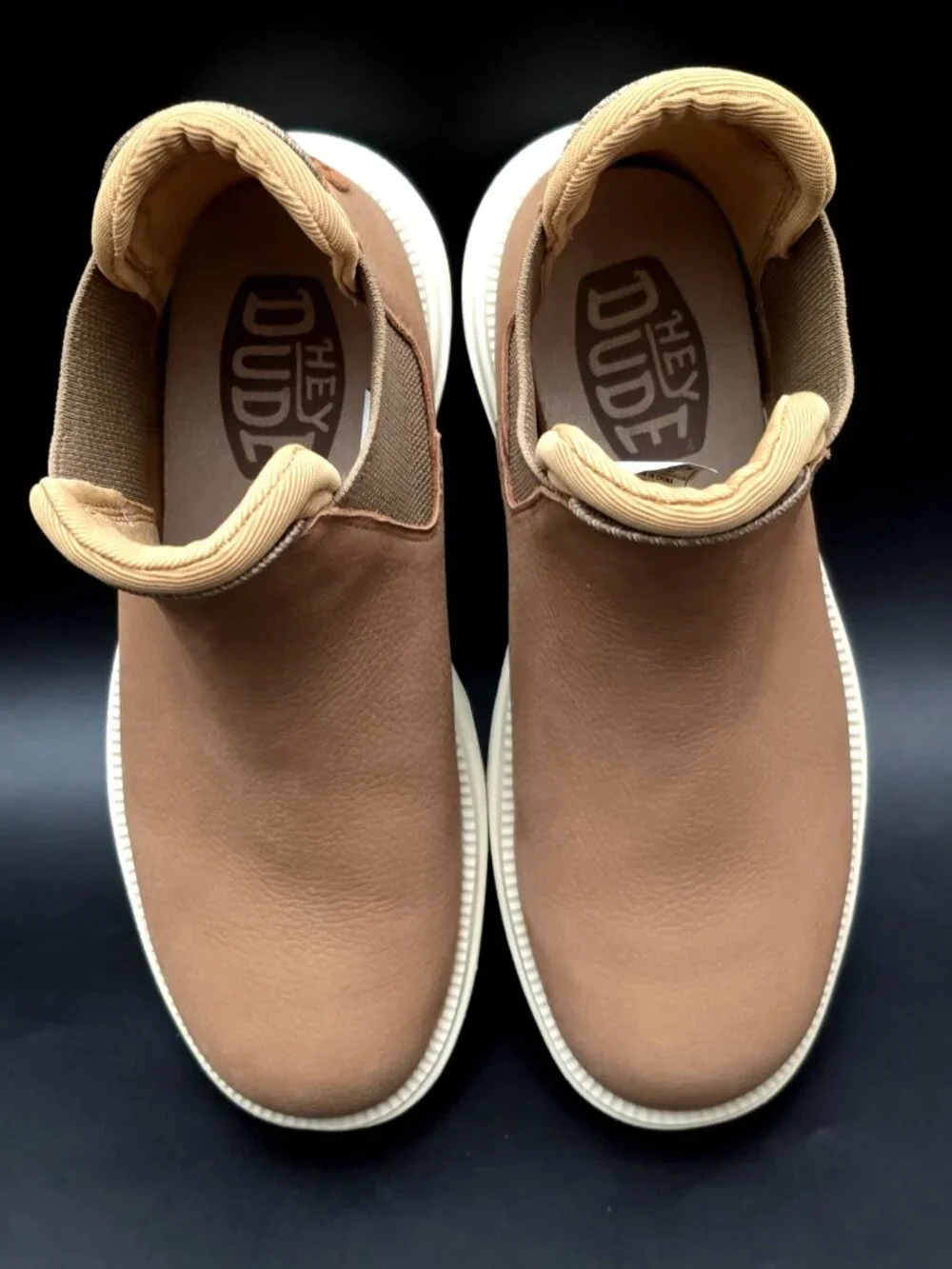 Hey Dude Branson Walnut Brown Comfort Chelsea Boots Shoes Men's Size 7